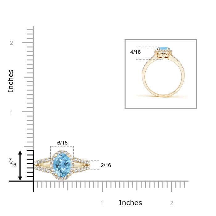 A - Swiss Blue Topaz / 1.92 CT / 14 KT Yellow Gold