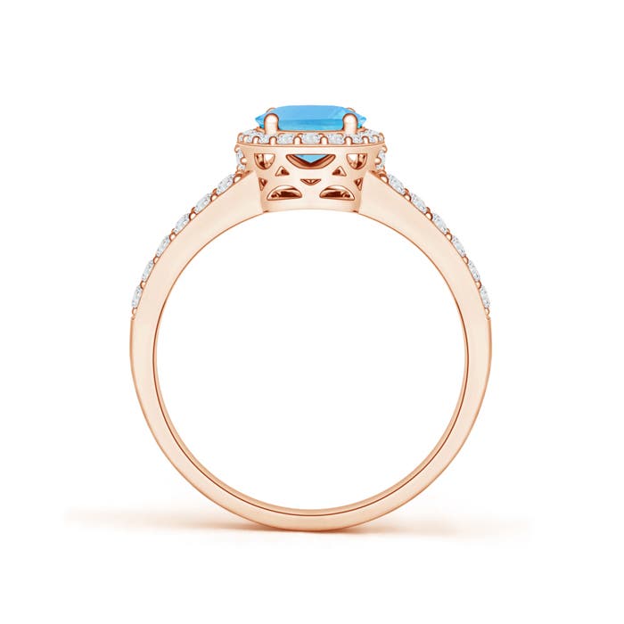 AA - Swiss Blue Topaz / 1.92 CT / 14 KT Rose Gold