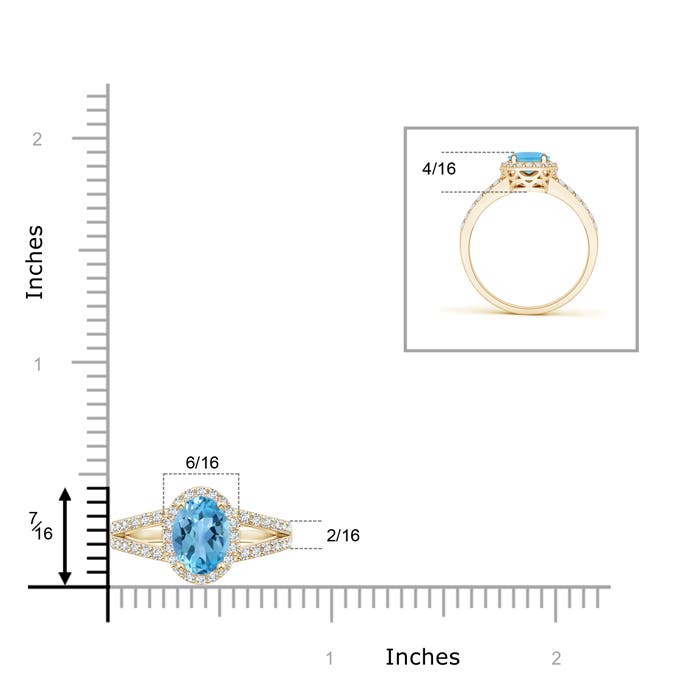 AA - Swiss Blue Topaz / 1.92 CT / 14 KT Yellow Gold