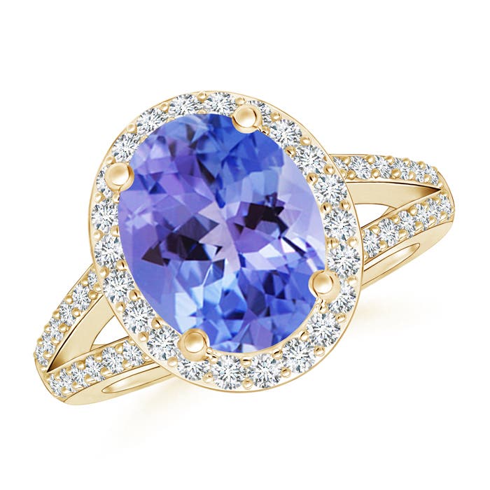 AA - Tanzanite / 3.35 CT / 14 KT Yellow Gold