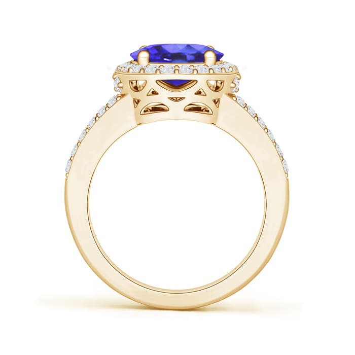 AA - Tanzanite / 3.35 CT / 14 KT Yellow Gold