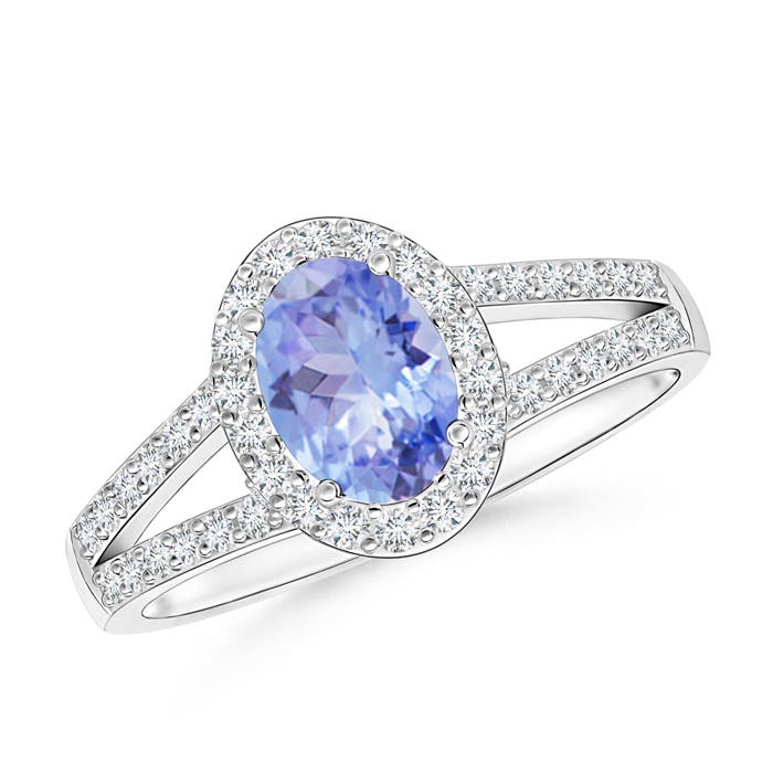 A - Tanzanite / 1.17 CT / 14 KT White Gold