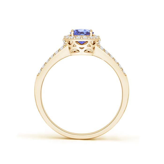 A - Tanzanite / 1.17 CT / 14 KT Yellow Gold