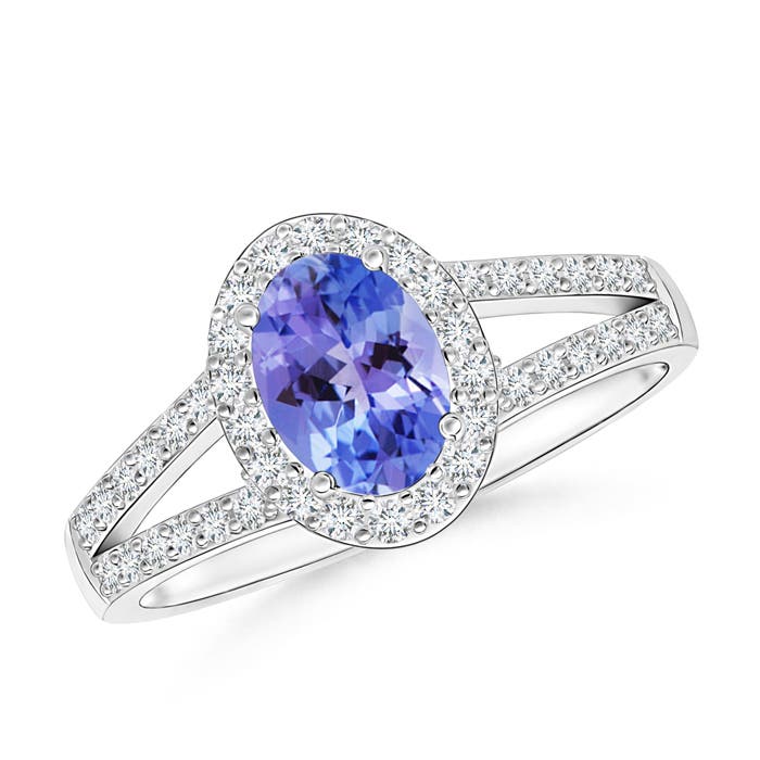 AA - Tanzanite / 1.17 CT / 14 KT White Gold