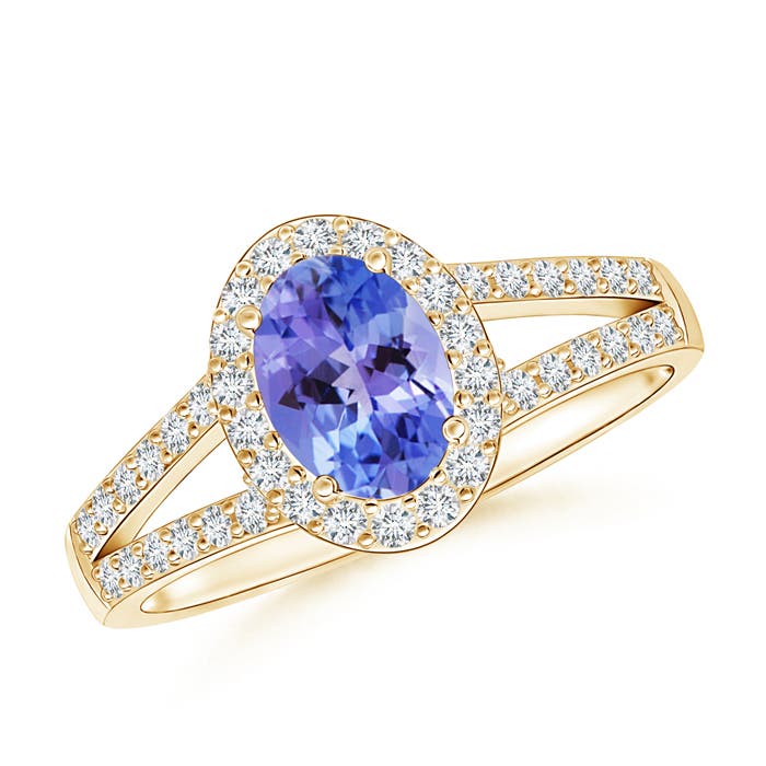 AA - Tanzanite / 1.17 CT / 14 KT Yellow Gold