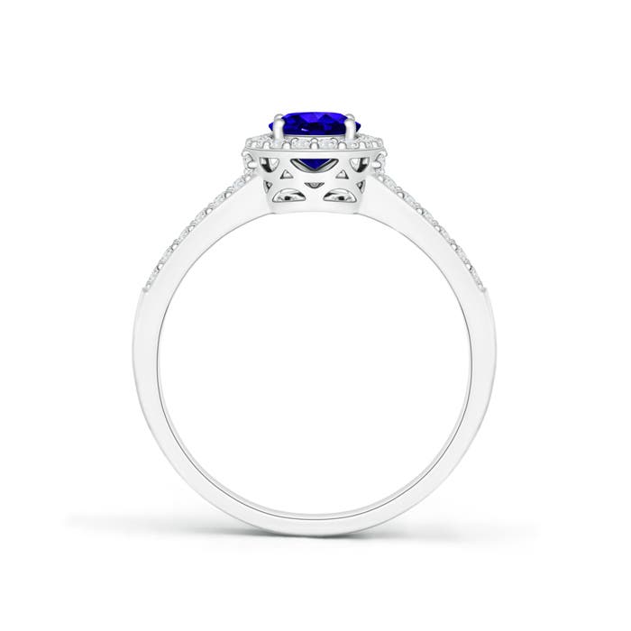 AAAA - Tanzanite / 1.17 CT / 14 KT White Gold