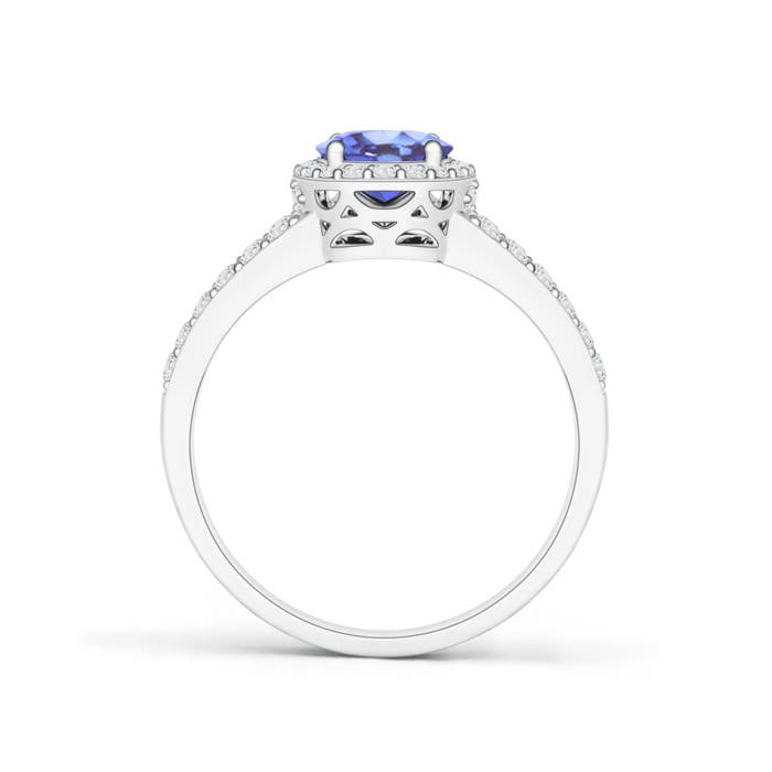 A - Tanzanite / 1.67 CT / 14 KT White Gold