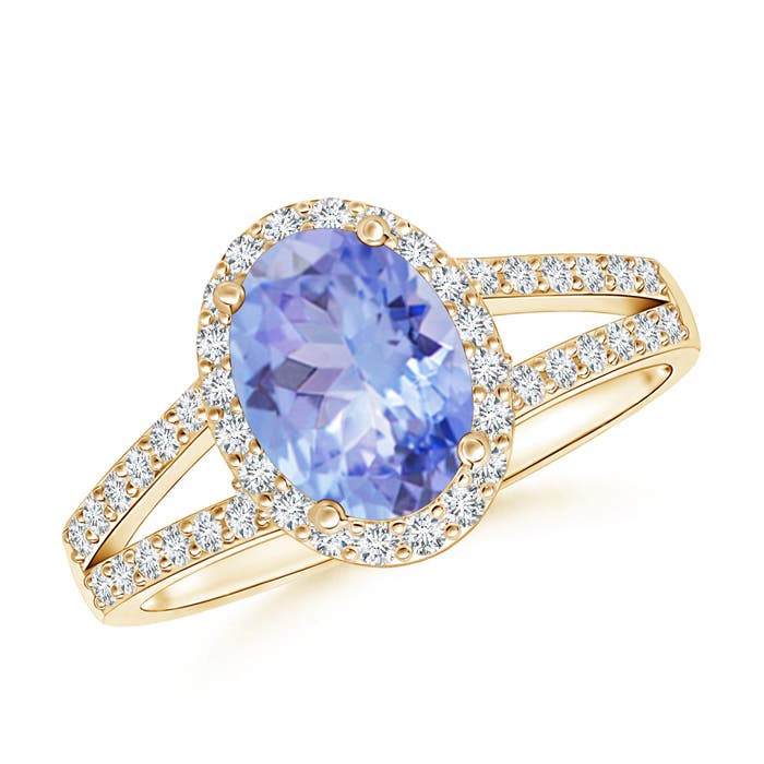 A - Tanzanite / 1.67 CT / 14 KT Yellow Gold