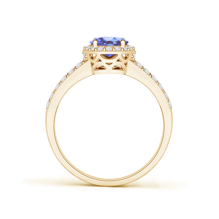 A - Tanzanite / 1.67 CT / 14 KT Yellow Gold