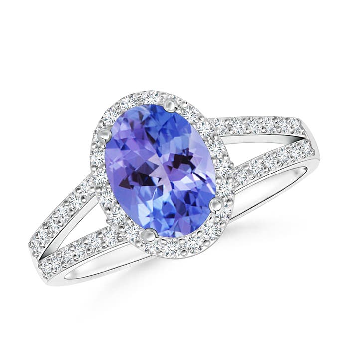 AA - Tanzanite / 1.67 CT / 14 KT White Gold