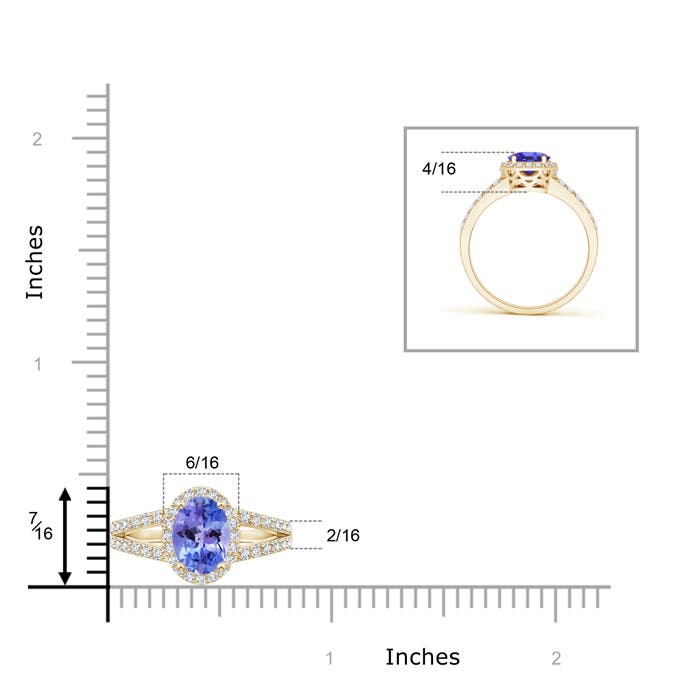 AA - Tanzanite / 1.67 CT / 14 KT Yellow Gold