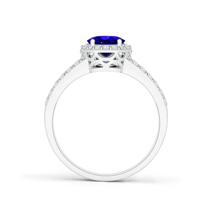 AAAA - Tanzanite / 1.67 CT / 14 KT White Gold