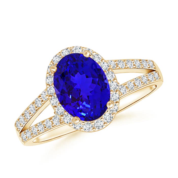 AAAA - Tanzanite / 1.67 CT / 14 KT Yellow Gold