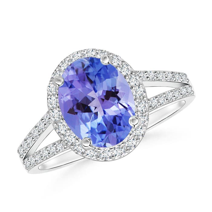 AA - Tanzanite / 2.32 CT / 14 KT White Gold