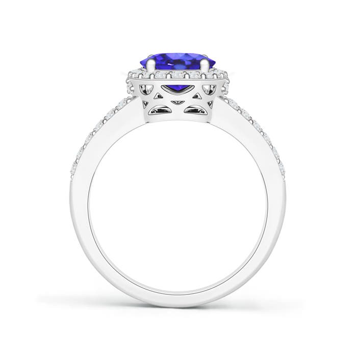 AA - Tanzanite / 2.32 CT / 14 KT White Gold