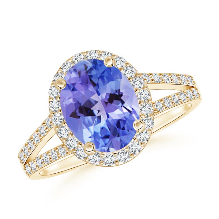 AA - Tanzanite / 2.32 CT / 14 KT Yellow Gold