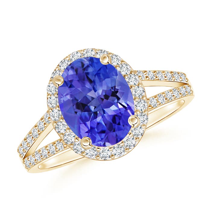 AAA - Tanzanite / 2.32 CT / 14 KT Yellow Gold