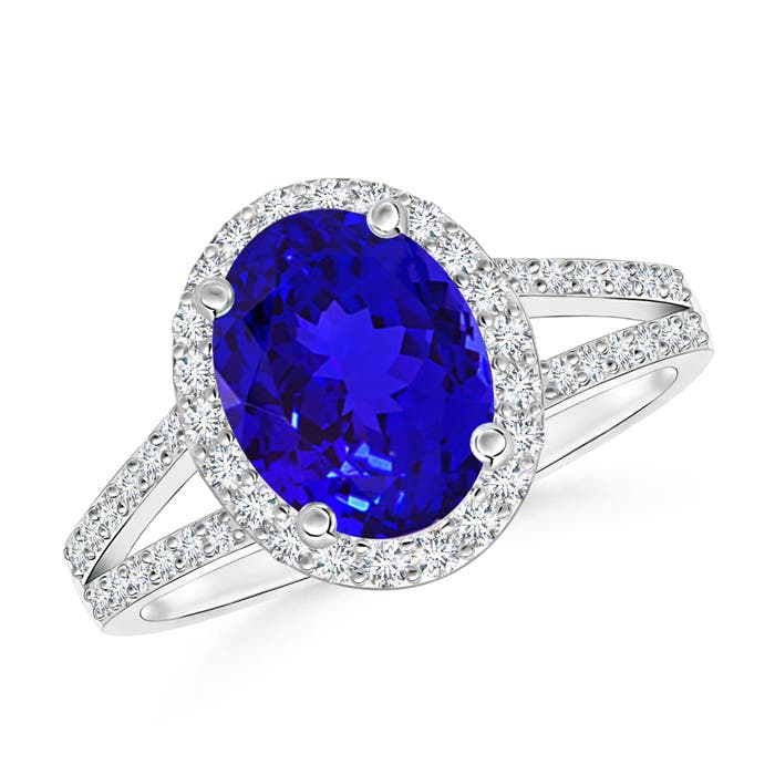 AAAA - Tanzanite / 2.32 CT / 14 KT White Gold