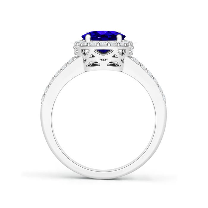 AAAA - Tanzanite / 2.32 CT / 14 KT White Gold