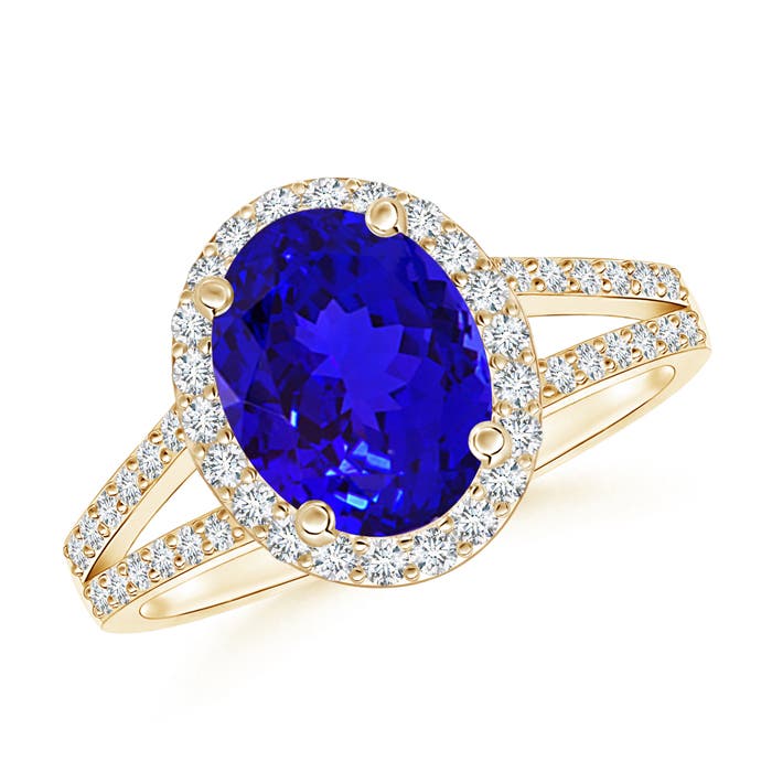 AAAA - Tanzanite / 2.32 CT / 14 KT Yellow Gold