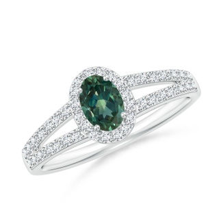 Oval AA Teal Montana Sapphire