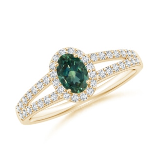 Oval AA Teal Montana Sapphire
