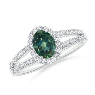 Oval AA Teal Montana Sapphire