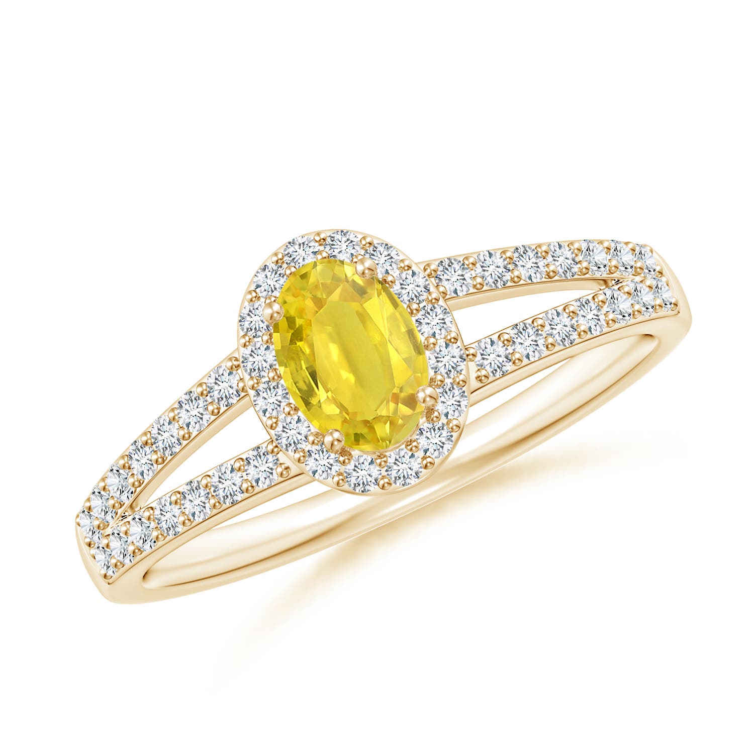 AA - Yellow Sapphire / 0.98 CT / 14 KT Yellow Gold