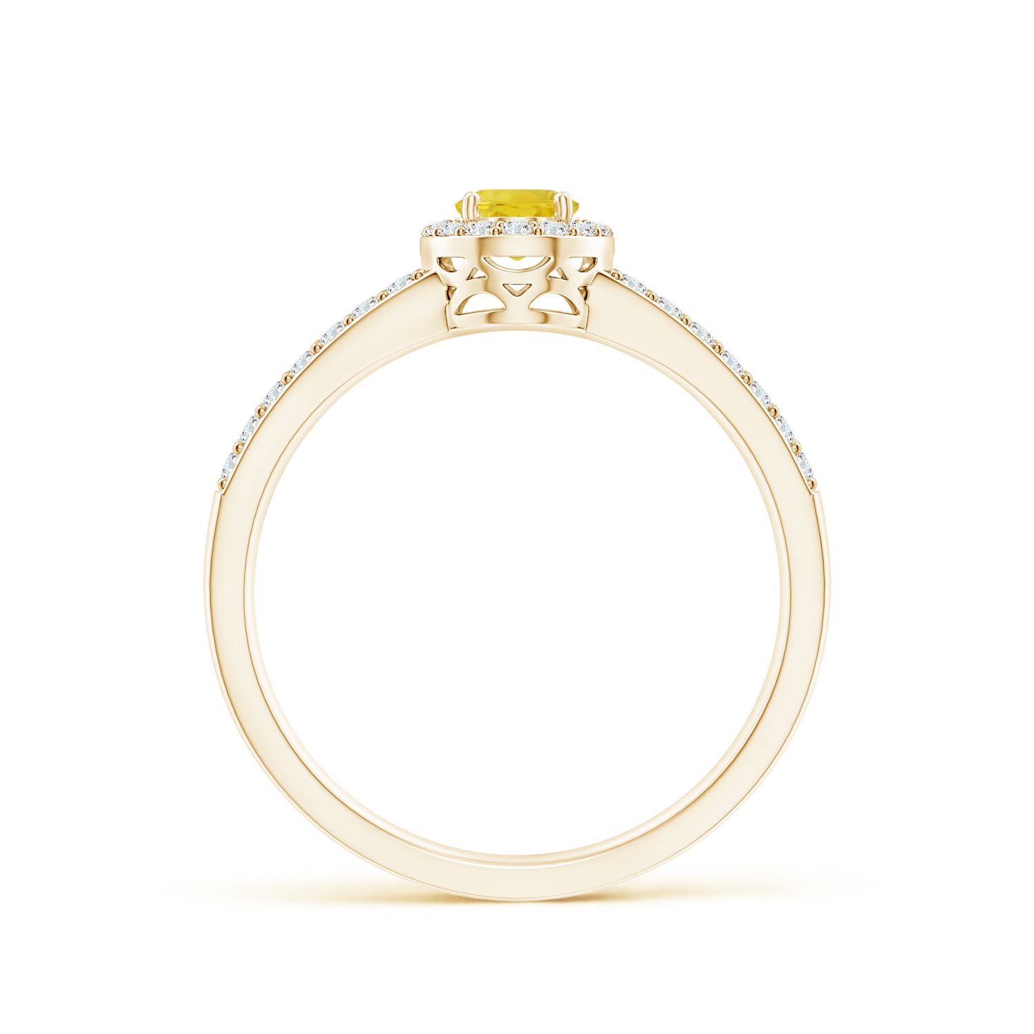 AA - Yellow Sapphire / 0.98 CT / 14 KT Yellow Gold