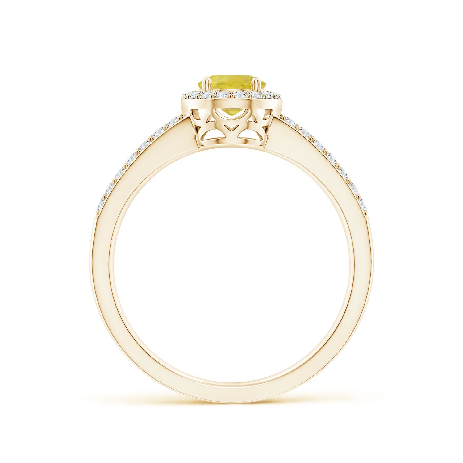 A - Yellow Sapphire / 1.37 CT / 14 KT Yellow Gold