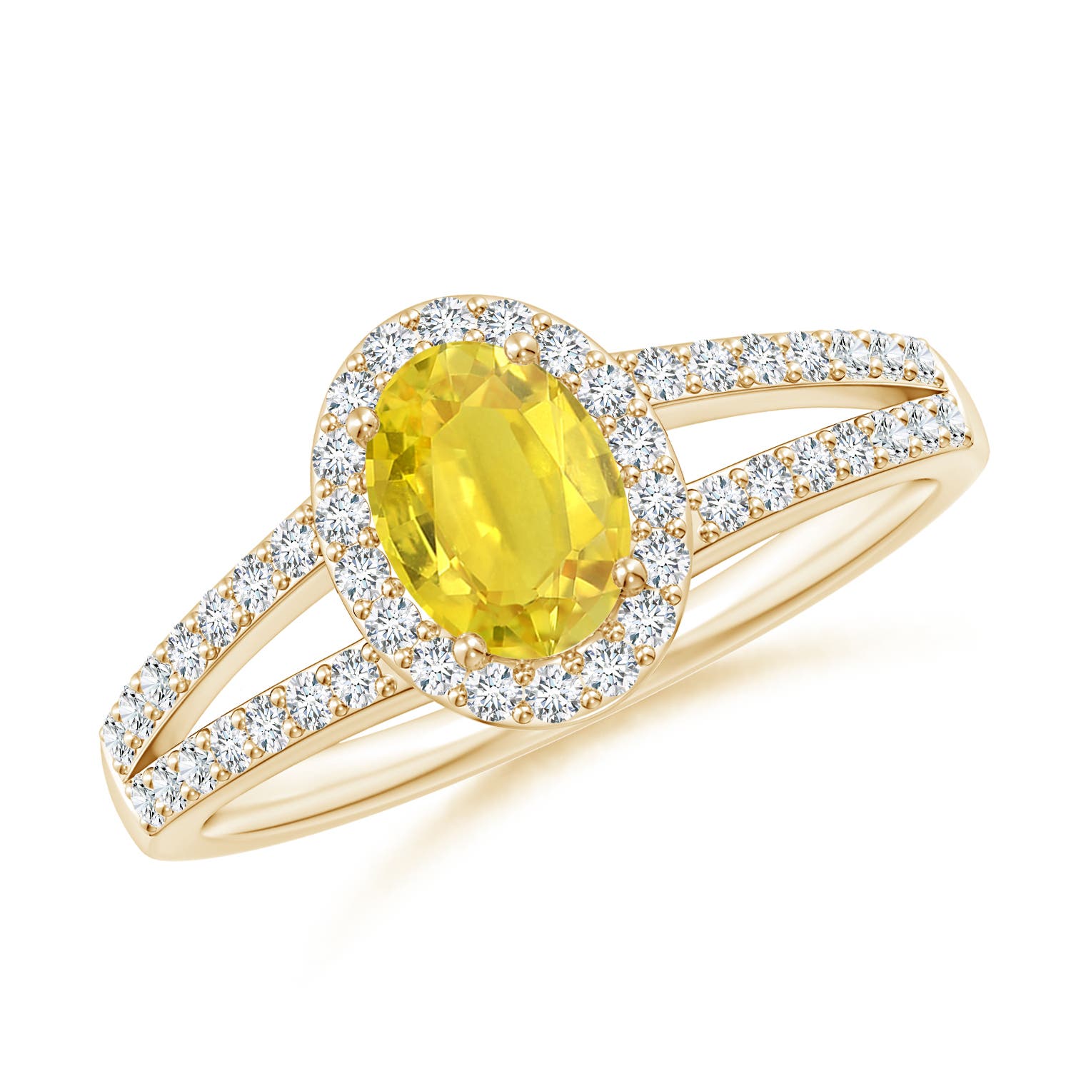 AA - Yellow Sapphire / 1.37 CT / 14 KT Yellow Gold