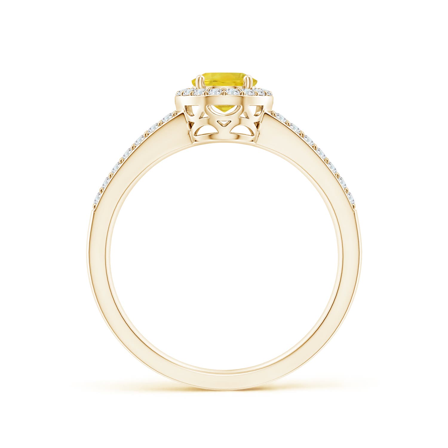 AA - Yellow Sapphire / 1.37 CT / 14 KT Yellow Gold