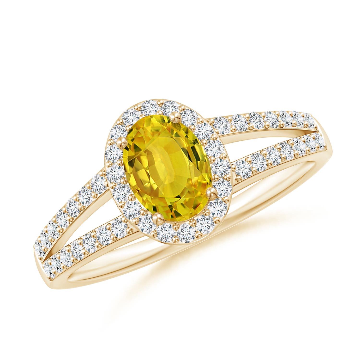 AAAA - Yellow Sapphire / 1.37 CT / 14 KT Yellow Gold