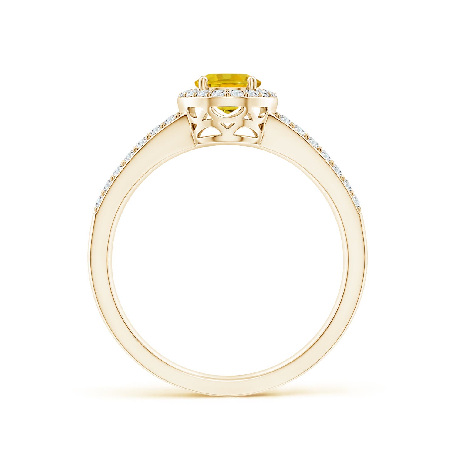 AAAA - Yellow Sapphire / 1.37 CT / 14 KT Yellow Gold