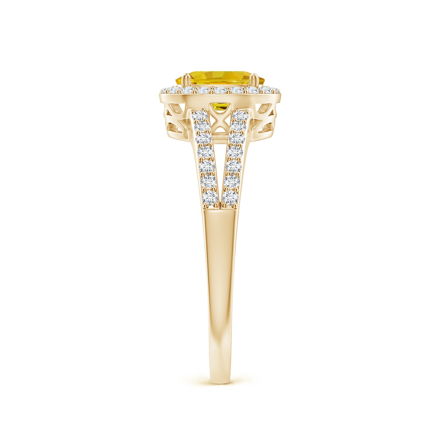 AAAA - Yellow Sapphire / 1.37 CT / 14 KT Yellow Gold