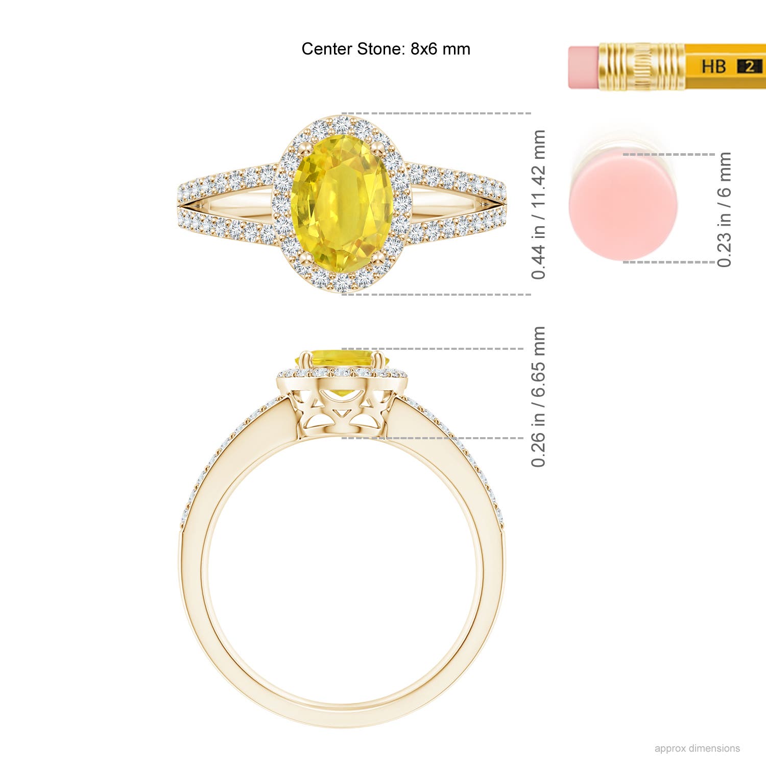 AA - Yellow Sapphire / 1.92 CT / 14 KT Yellow Gold