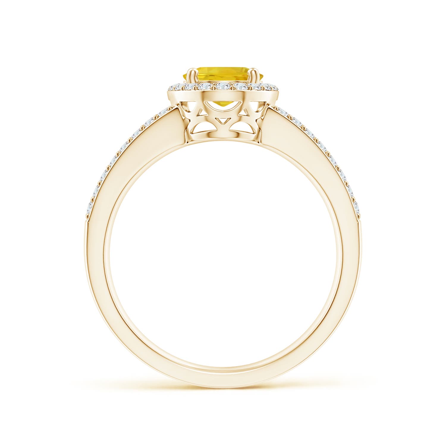 AAA - Yellow Sapphire / 1.92 CT / 14 KT Yellow Gold