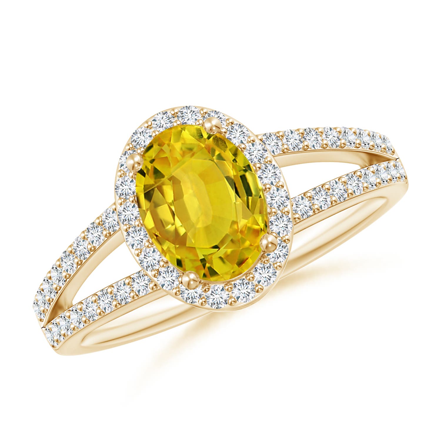 AAAA - Yellow Sapphire / 1.92 CT / 14 KT Yellow Gold