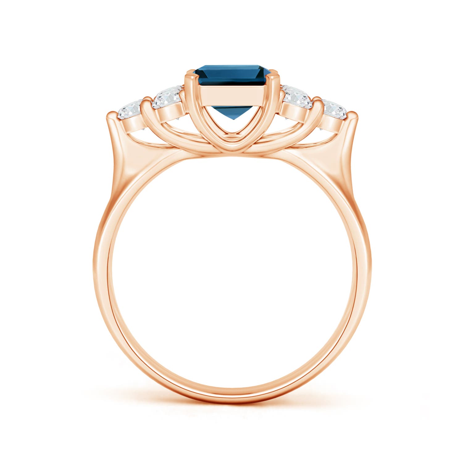 AAA - London Blue Topaz / 2.58 CT / 14 KT Rose Gold