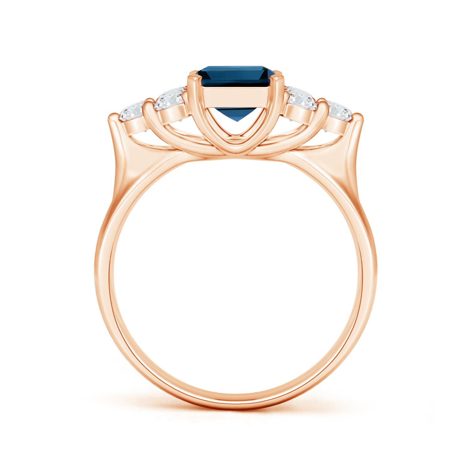 AAAA - London Blue Topaz / 2.58 CT / 14 KT Rose Gold