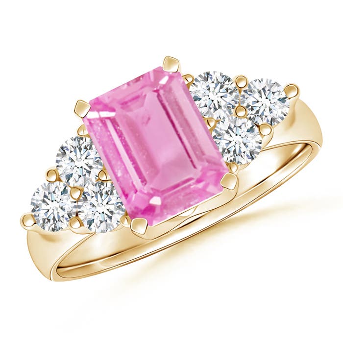 A - Pink Sapphire / 2.13 CT / 14 KT Yellow Gold