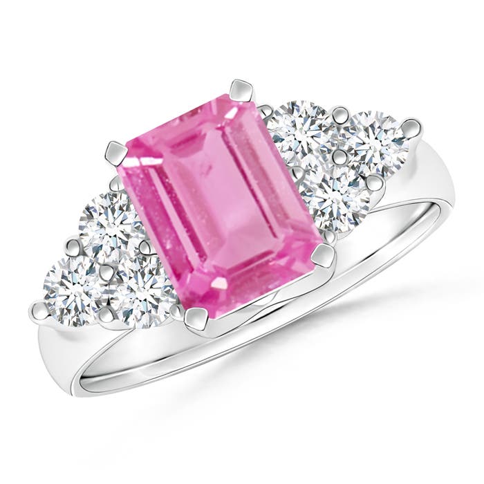 AA - Pink Sapphire / 2.13 CT / 14 KT White Gold