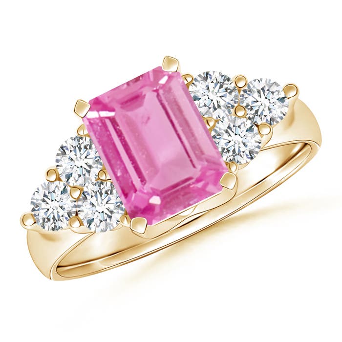 AA - Pink Sapphire / 2.13 CT / 14 KT Yellow Gold