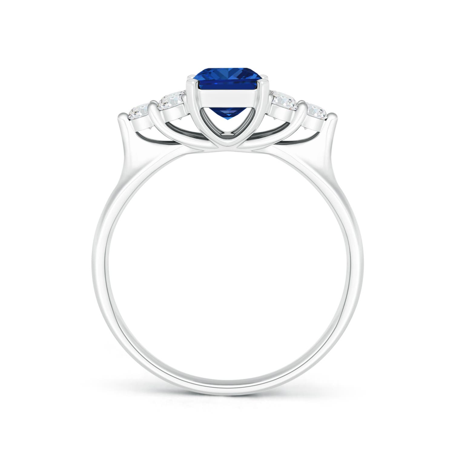 AAAA - Blue Sapphire / 1.49 CT / 14 KT White Gold