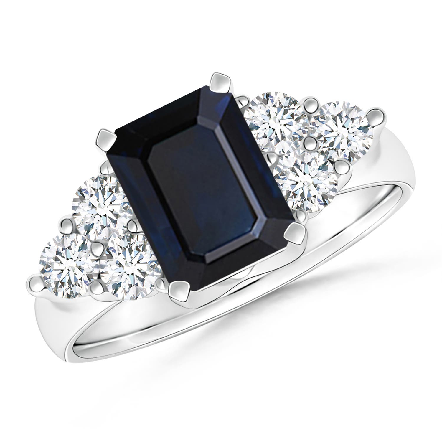 A - Blue Sapphire / 2.28 CT / 14 KT White Gold