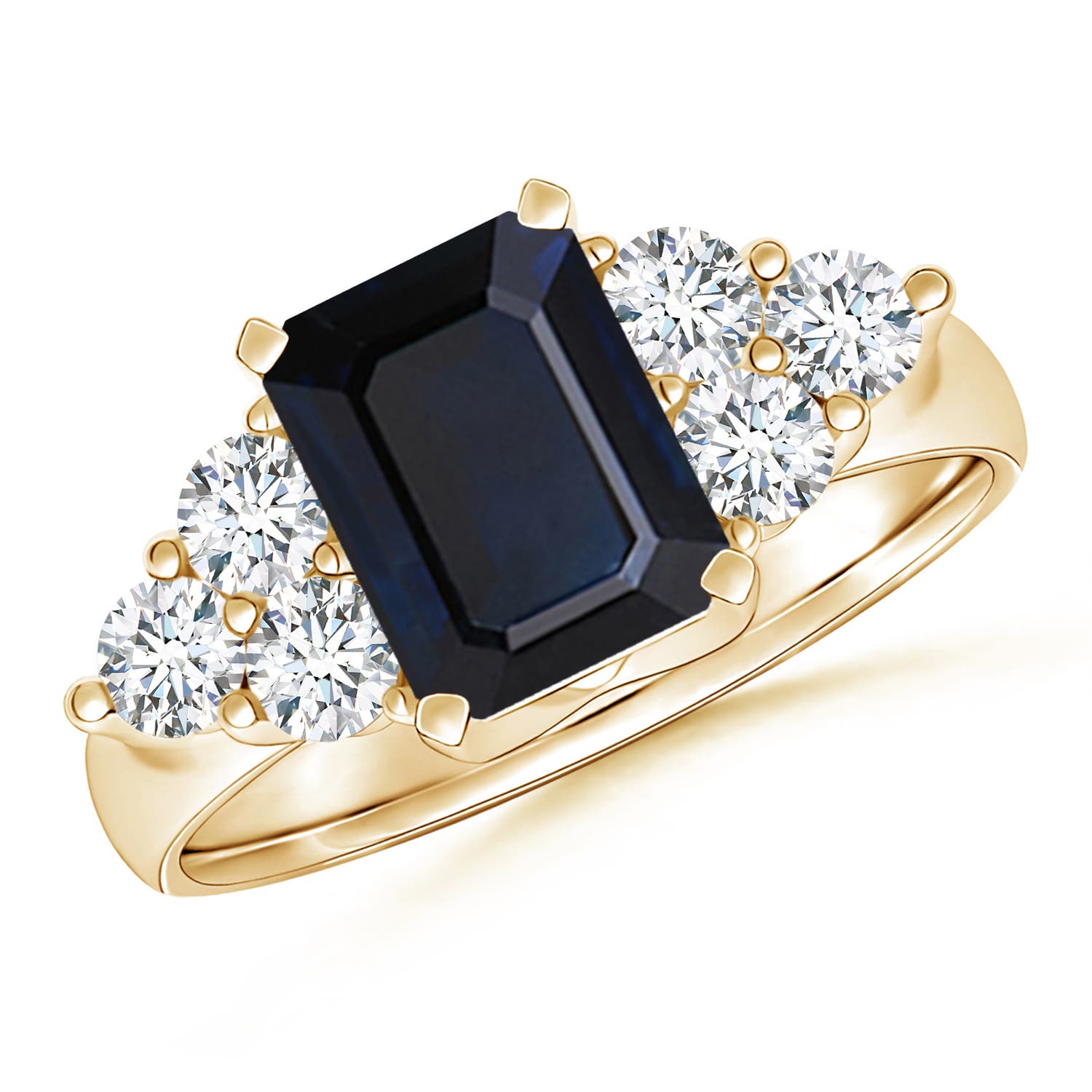 A - Blue Sapphire / 2.28 CT / 14 KT Yellow Gold