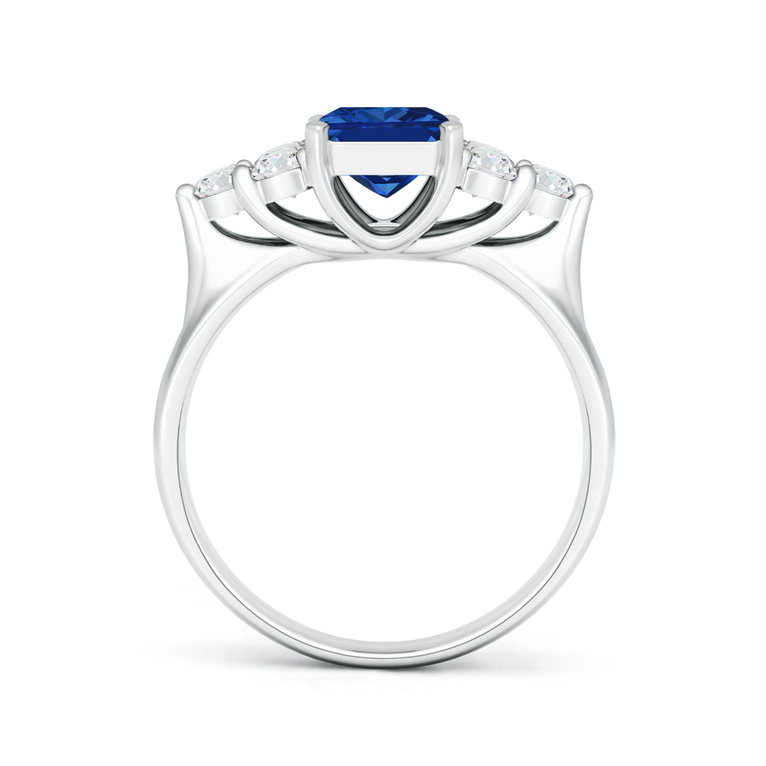 AAAA - Blue Sapphire / 2.28 CT / 14 KT White Gold