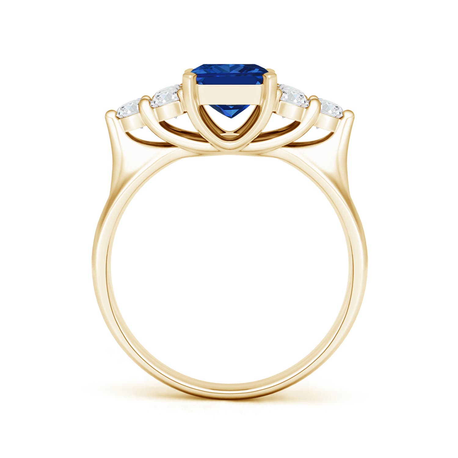 AAAA - Blue Sapphire / 2.28 CT / 14 KT Yellow Gold