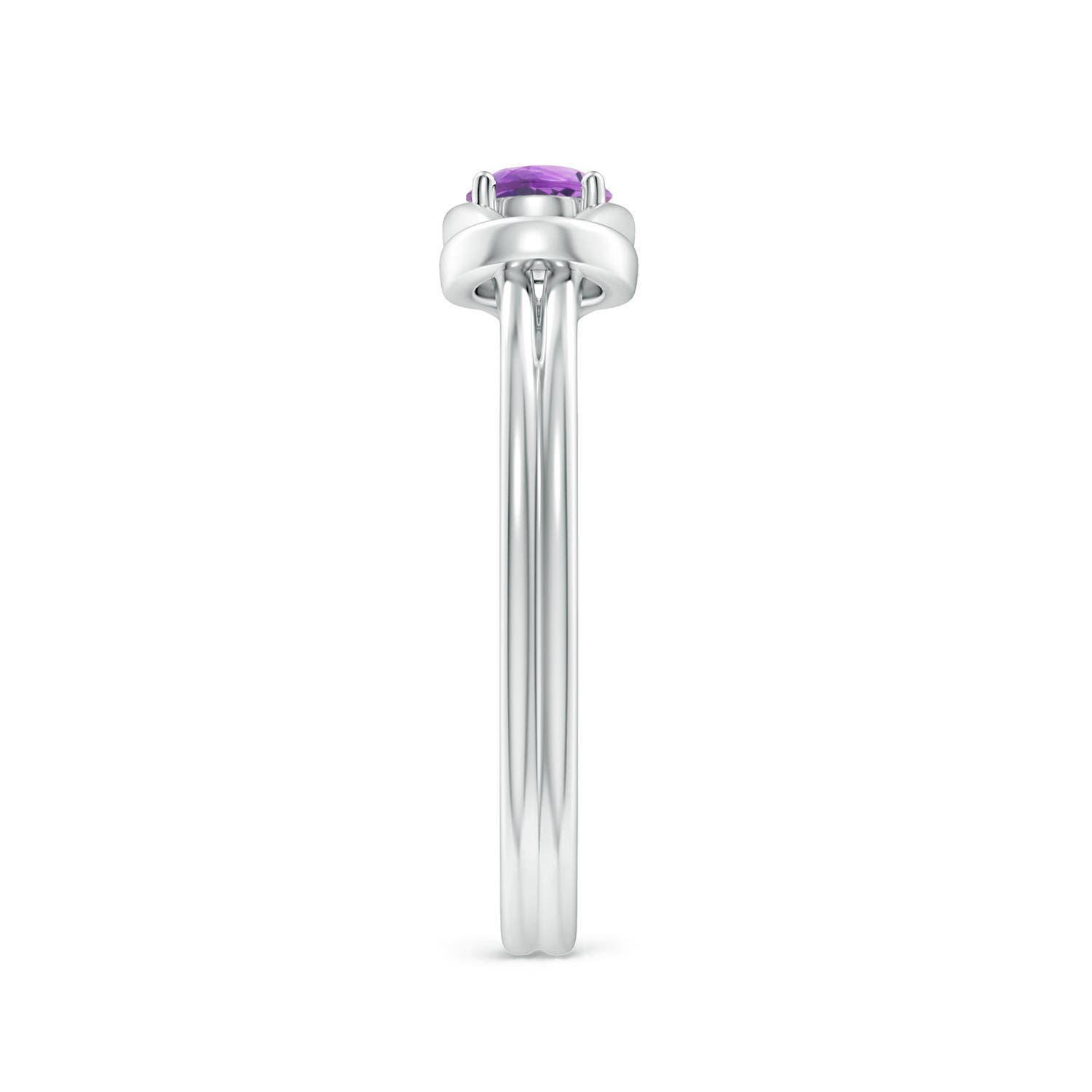 A - Amethyst / 0.25 CT / 14 KT White Gold