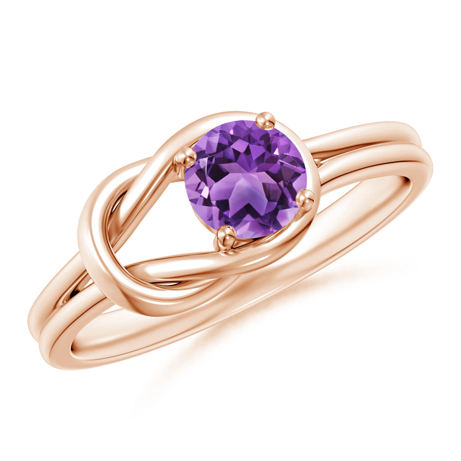 AA - Amethyst / 0.45 CT / 14 KT Rose Gold